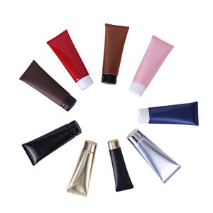 Tube vide en plastique noir, rouge, bleu foncé pour cosmétiques, 30 ml, 50 ml, 100 ml, pour soins de la peau et nettoyants faciaux, avec couvercle à vis noir ou à clapet. - Product Image 6