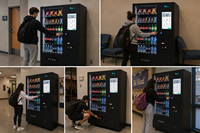 Distributeur automatique de boissons froides ZhiGou 15,6 pouces en acier inoxydable, paiement par carte de crédit et pièces, gestion à distance en ligne