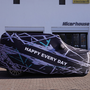 Cubierta <span class=keywords><strong>de</strong></span> coche plegable para exteriores RP003 <span class=keywords><strong>de</strong></span> gama alta personalizada, impresión uno a uno, Spandex súper elástico, suave al tacto - Product Image 6