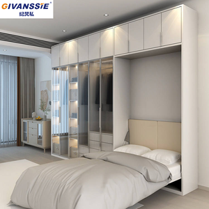 Mueble de Dormitorio Ecológico con Cama Murphy de Madera, Hecho a Medida, Ahorra Espacio, Resistente al Fuego y al Agua, Diseño Moderno - Product Image 5
