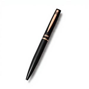 ปากกาลูกลื่นโลหะสีดำด้าน ยี่ห้อ Swan Black Rose OLIVIA เป็นมิตรกับสิ่งแวดล้อม รับทำโลโก้ตามสั่ง ขายส่งจากโรงงานโดยตรง คุณภาพสูง - Product Image 1