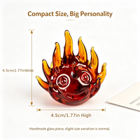 Figurine en verre cristal en gros, petite flamme, décoration de vacances, cadeau pour Halloween, Noël, Pâques