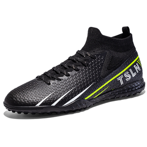 Chaussures de football personnalisées OEM ODM à tige haute, respirantes, en maille, options FG/TF, multicolores - Product Image 2