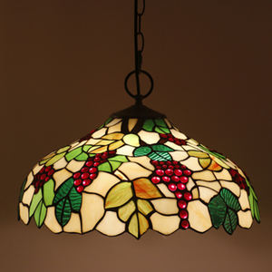 Stile Tiffany lampada a sospensione in vetro colorato multicolore <span class=keywords><strong>cappello</strong></span> <span class=keywords><strong>lampadario</strong></span> <span class=keywords><strong>per</strong></span> sala da pranzo luce lampadari luci a sospensione - Product Image 5