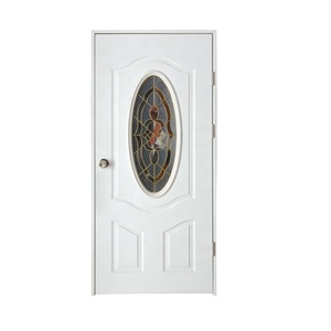 BOWDEU DOORS porte de sécurité en acier pour maisons porte américaine moderne en acier intérieur 6 panneaux verre pas cher prix - Product Image 1