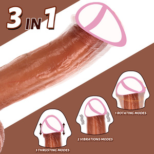Gode vibrant réaliste avec télécommande sans fil, chauffage télescopique, massage vaginal du point G féminin, jouets sexuels pour <span class=keywords><strong>femmes</strong></span> - Product Image 2