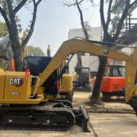 Mini-excavatrice hydraulique Caterpillar d'origine CAT307 CAT306 CAT305.5 CAT308 à vendre lors d'une vente aux enchères locale au Japon