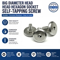 Sekrup Self-tapping Hexagon Socket Ukuran Besar Khusus dari Baja Tahan Karat untuk Rumah Instrumen