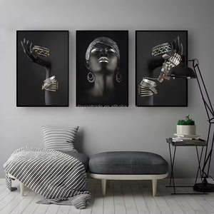 Mural <span class=keywords><strong>de</strong></span> fondo <span class=keywords><strong>para</strong></span> el hogar <span class=keywords><strong>de</strong></span> Mujer Africana moderna, póster <span class=keywords><strong>de</strong></span> arte, imagen impresa, mural <span class=keywords><strong>de</strong></span> decoración <span class=keywords><strong>de</strong></span> habitación - Product Image 5