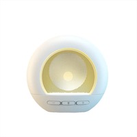 Speaker Bluetooth Nirkabel Mini dengan Lampu Malam dan Bass Box TWS, Mendukung Kartu TF untuk Kamar Tidur