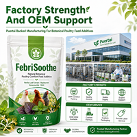 FebriSoothe Extrait Herbal Naturel de Qualité Alimentaire pour Volailles, Soutien Température, Appétit et Défenses, avec Bupleurum Scutellaria Isatis
