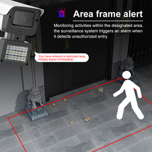 กล้องวงจรปิดรักษาความปลอดภัยหัวกระสุนกลางแจ้ง5MP IP66มาตรฐาน IP PoE ON-VIF แบบพาโนรามาเซ็นเซอร์ CMOS รับเสียงสองทาง - Product Image 2