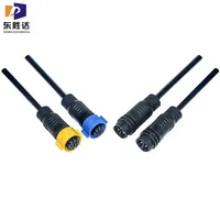 Conector Impermeable Autoblocante M20 IP67 IP68, Ensamblaje de Cable para Montaje en Panel, 2-6 Pines, OEM ODM Personalizado