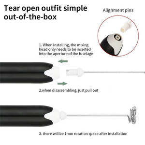 Mélangeur à crème personnalisé Fouet à œufs électrique OEM ODM Vente en gros Maison Petit mini outil <span class=keywords><strong>de</strong></span> poche pour <span class=keywords><strong>mousseur</strong></span> à <span class=keywords><strong>lait</strong></span> - Product Image 3