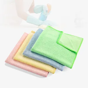 Factory Wholesale Microfibre Universal Cleaning Towel Custom Weft Knitting Microfiber Cleaning Cloth for Household