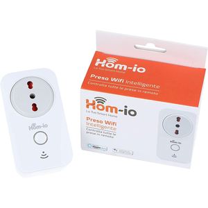 Enchufe Inteligente Wi-Fi Hom-io, Enchufe Europeo de 16 A y 3680 W, Control Remoto, Sistema Universal Tuya - Product Image 1