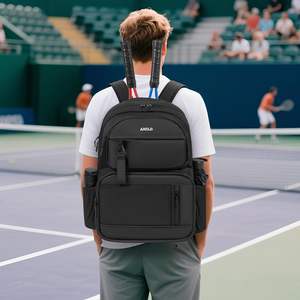 Sac à dos de tennis personnalisé en gros avec logo pour 2 raquettes avec compartiment à chaussures ventilé Sac de sport professionnel pour hommes et femmes - Product Image 6