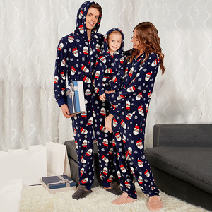 Kerstpyjama's voor kinderen & vrouwen, unisex, lange mouwen, polyester/katoen, op maat gemaakte thermische <span class=keywords><strong>sets</strong></span>, groothandel - Product Image 1