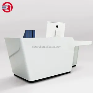 Commercial furniture hotel reception top Solid surface material reception desks Shopping mall service desks