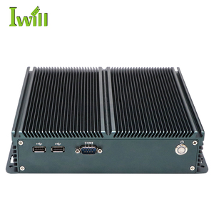 Hochwertiger Win Linux Fanless Industrial PC N100 Industrial Embedded PC mit 2xLAN 6xCOM 6xUSB für die Datenverarbeitung - Product Image 1