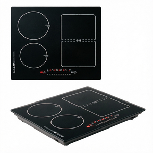 Meilleures ventes - Cuisinière <span class=keywords><strong>hybride</strong></span> 6800W à 4 brûleurs, plaque de cuisson à induction intégrée électrique pour hôtel, camping-car - Product Image 6