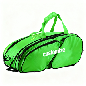 Sac de sport en nylon personnalisé avec logo, grande capacité, pour tennis, pickleball, badminton, raquette de padel - Product Image 2