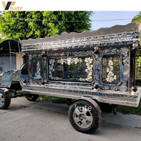 Cercueil électrique de style victorien européen, charrette funéraire en verre, véhicule funéraire à batterie, voiture funéraire personnalisée