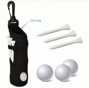 Ball Carry Waist Mounted Storage Bag Neoprene Golf Tee Holder <b>Pouch</b> With Hook for <b>Men</b> and Women Promotion Gifts - Product Image 2
