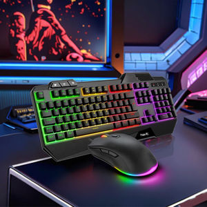 Kit de jeu Hv-Kb558Cm Combos de <span class=keywords><strong>clavier</strong></span> et <span class=keywords><strong>souris</strong></span> de jeu avec rétroéclairage LED USB filaire pour ordinateur Gamer - Product Image 4
