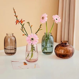 Piccolo Vaso Smaltato Semplice Stile INS, Vaso Singolo per Fiori, Trasparente Colorato Minimalista Moderno, Regalo Aziendale - Product Image 3