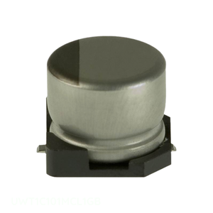 ตัวเก็บประจุแบบติดผิว UWT1C101MCL1GB 100 ยูเอฟ อลูมิเนียม 100UF 20% 16V SMD - Product Image 1