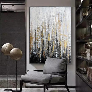 <span class=keywords><strong>Peinture</strong></span> murale abstraite dorée scintillante, art moderne sur toile, <span class=keywords><strong>peinture</strong></span> élégante texturée, décoration murale de luxe pour la maison - Product Image 6