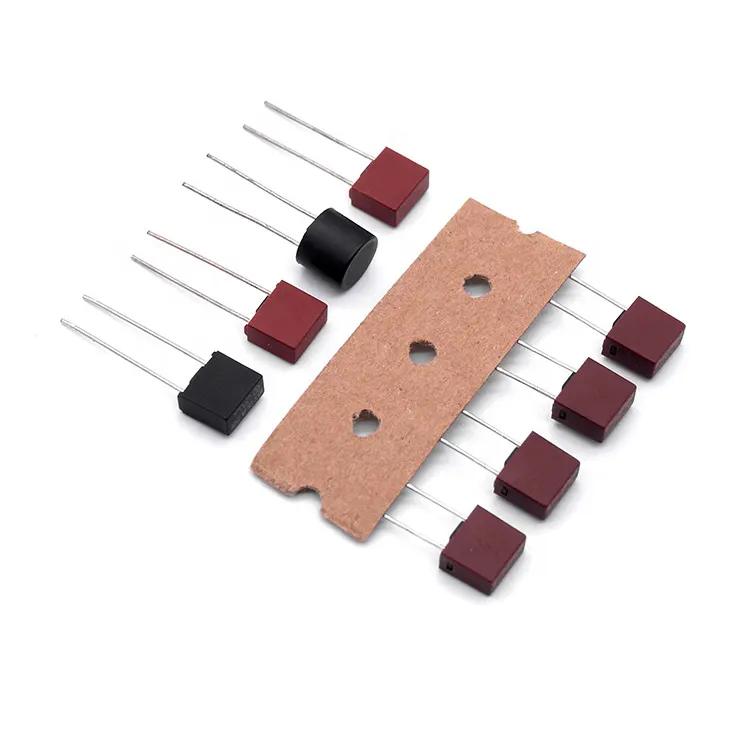 8*8*4mm pcb mounted Radial Lead Fuse quick slow acting time lag square round thermoplastic pcb fuse 400ma/ 42v fuse thermal