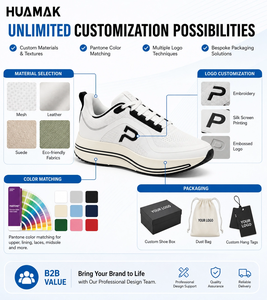 Großhandel Maßgefertigte Laufschuhe für Herren Outdoor-Sport Mode-Designer Leichte Atmungsaktive Mesh-Schuhe - Product Image 5