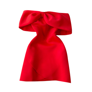 <span class=keywords><strong>Robe</strong></span> Midi Élégante sans Bretelles Coupe Slim A-Line Grande Taille <span class=keywords><strong>Hiver</strong></span> 2026 pour Femme, sans Manches, en Dentelle, <span class=keywords><strong>Rouge</strong></span> - Product Image 5