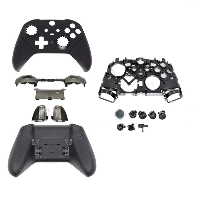 Housing Shell Kit for Xbox Elite Series 2 Controller Replacement Front Back Cover Case Middle Frame LB RB Bumper