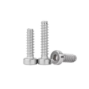 304 Stainless Steel Cylindrical Head Internal Hex Socket Self Tapping Screws M4 M5 M6 Metric Grade A Construction Industry - Product Image 4