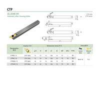 Portaherramientas de Ranurado Automático CNC CTP JINSHENGFANGSHUN con Recubrimiento de Nitruro de Aluminio y Titanio, Dureza 62-68 HRC
