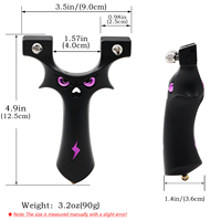 Slingshot en résine noire Piaoyu avec accessoires en caoutchouc pour la pratique de la tir et de la chasse en plein air