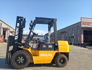 Nouveau chariot élévateur diesel/GPL de 1.5 tonnes du fabricant HUAYA chariot élévateur à gaz de 3 tonnes 2.5 tonnes 2 tonnes 3.5 tonnes 4 tonnes 5 tonnes Propane Energy - Product Image 4