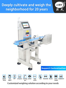 J-sky 10kg Tùy chỉnh tự động cân máy tốc độ cao trực tuyến <span class=keywords><strong>checkweigher</strong></span> thông minh từ chối tính năng cho thực phẩm kiểm tra quy mô - Product Image 2