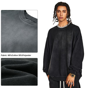 Sudadera de Invierno de Alta Calidad, Personalizada, de Algodón/Poliéster, Cuello Redondo, Bordada, Estampada, Gruesa, de Manga Larga - Product Image 3