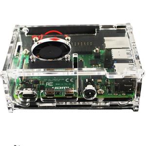 Boîtier de protection Raspberry Pi 4B, châssis transparent en acrylique pour carte de développement Raspberry Pi, dissipateur thermique pour carte mère, ventilateur de protection - Product Image 1