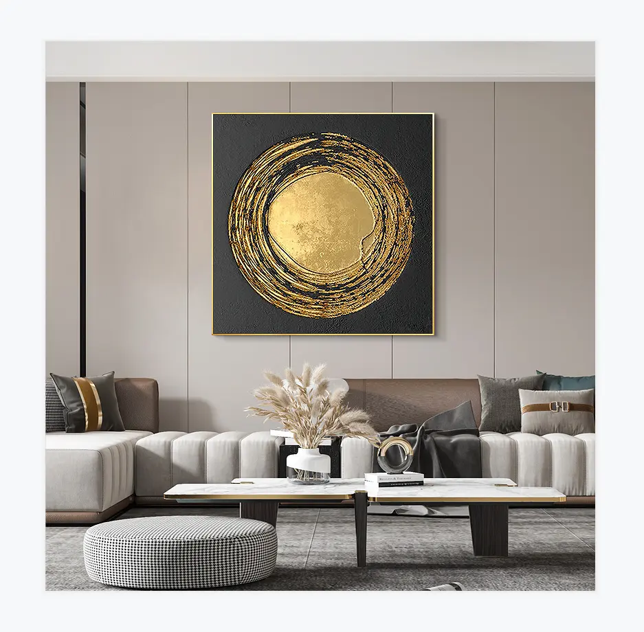 Wall Art Retro Print Abstract Gold Foil Luxury Posters Nordic Canvas Art Painting Home Decor