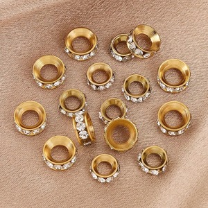 ลูกปัดคริสตัลทรงกลมขนาด 9.5 มม. 11 มม. สีเงิน สีทอง สำหรับงาน DIY อุปกรณ์ทำเครื่องประดับ CN HEB - Product Image 6