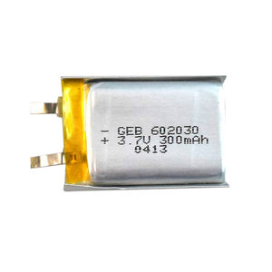 Hot sale 602030 <strong>3</strong>,7 V 300 mAh lipo lithium polymer battery - Product Image 1
