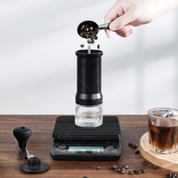Kit de café portable tout-en-un Tenrey, 8 pièces, ensemble de cafetière à filtre en verre, coffret cadeau pour le café, pour les voyages en plein air, le camping