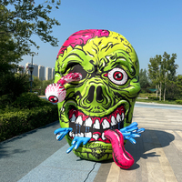 Calavera Inflable Gigante Personalizada Directo de Fábrica, Decoración de Halloween, Accesorio para Fiestas al Aire Libre, Jardín, Casa Embrujada