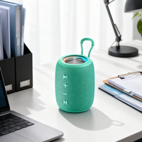 Haut-parleur Bluetooth portable sans fil 5W avec lumière RGB, radio FM, lecteur de carte TF, lecteur USB, basses riches, pour la randonnée en plein air