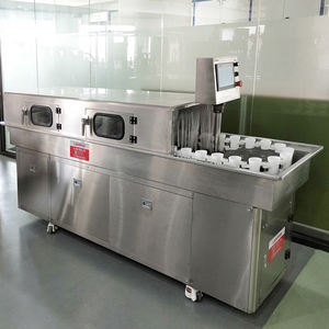 เครื่องล้างขวดพลาสติกและแก้วสำหรับน้ำหอมและเครื่องสำอางแบบไฟฟ้าประสิทธิภาพสูง <span class=keywords><strong>แถว</strong></span>คู่ 48 หัว ความจุ 3000 ขวด/ชั่วโมง - Product Image 1